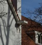 Kleine details, zoals een uitstekend deel van de dakgoot op pootjes.
<br/>
Richard Keijzer, 2014-03-13